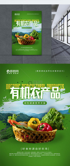 有機(jī)果蔬農(nóng)產(chǎn)品宣傳海報(bào)